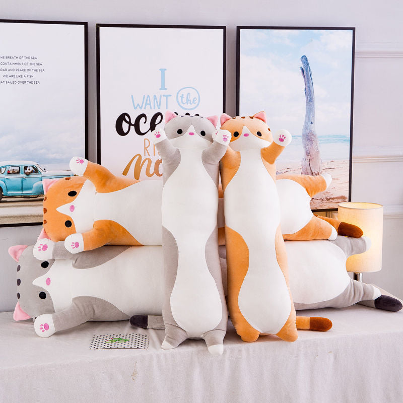 Cute Soft Long Cat Stuffed Plush Pillow
