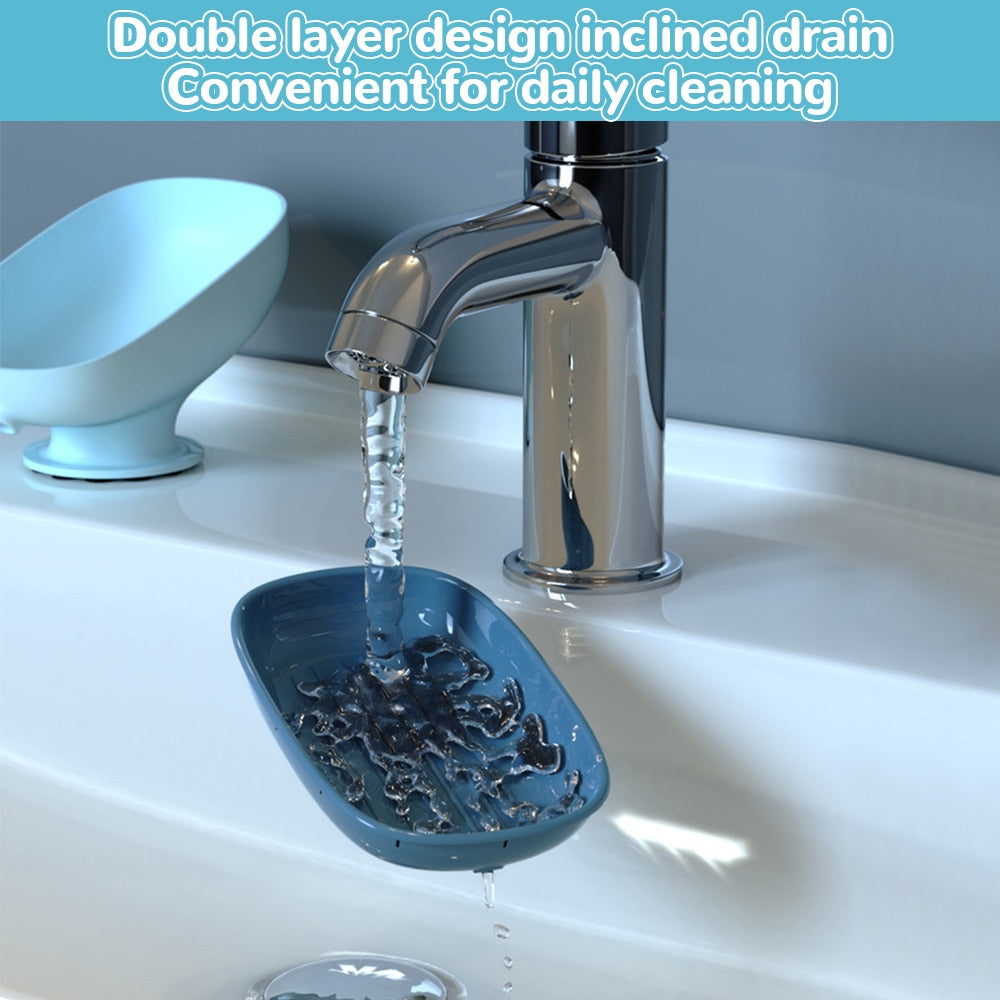 Suction Cup Soap Holder With Drain