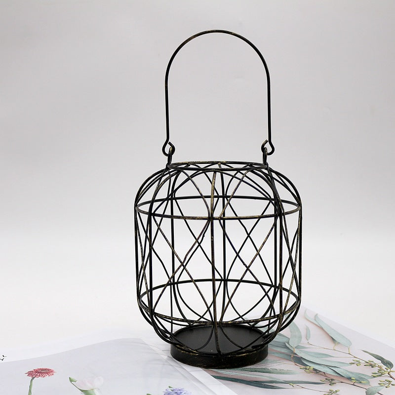 Modern Romantic Iron Candle Holders