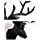 Resin 3d Big Deer Head Wall Decor for Home Statue Decoration Accessories Abstract Sculpture Modern Animal Head wall Decoration