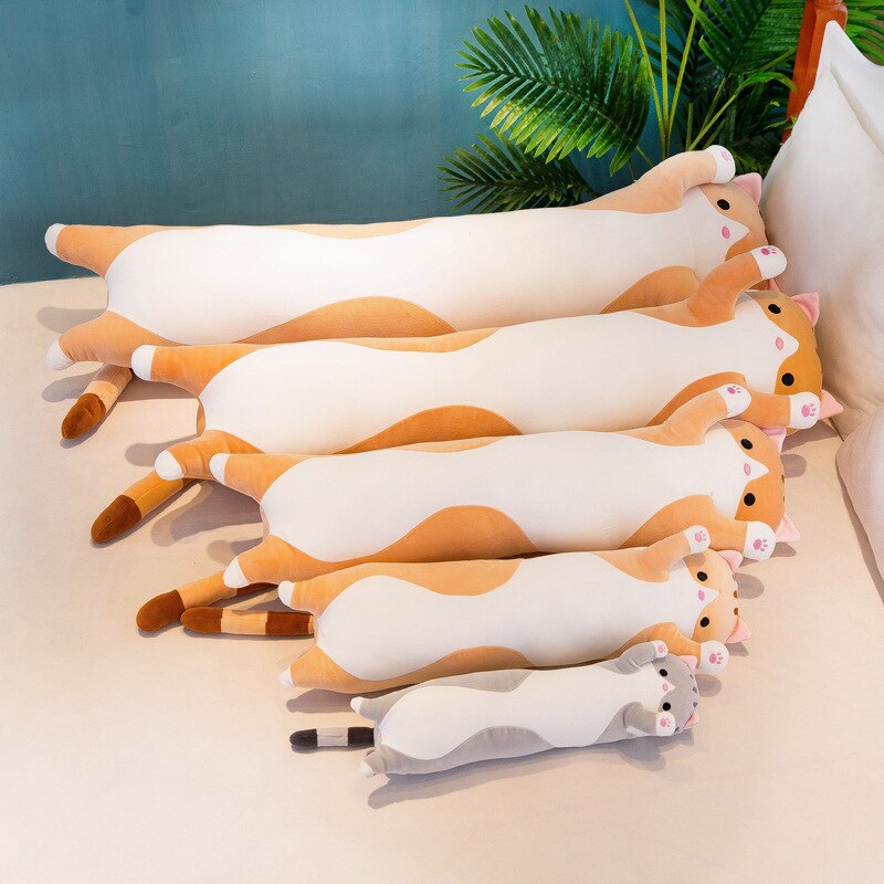 Cute Soft Long Cat Stuffed Plush Pillow