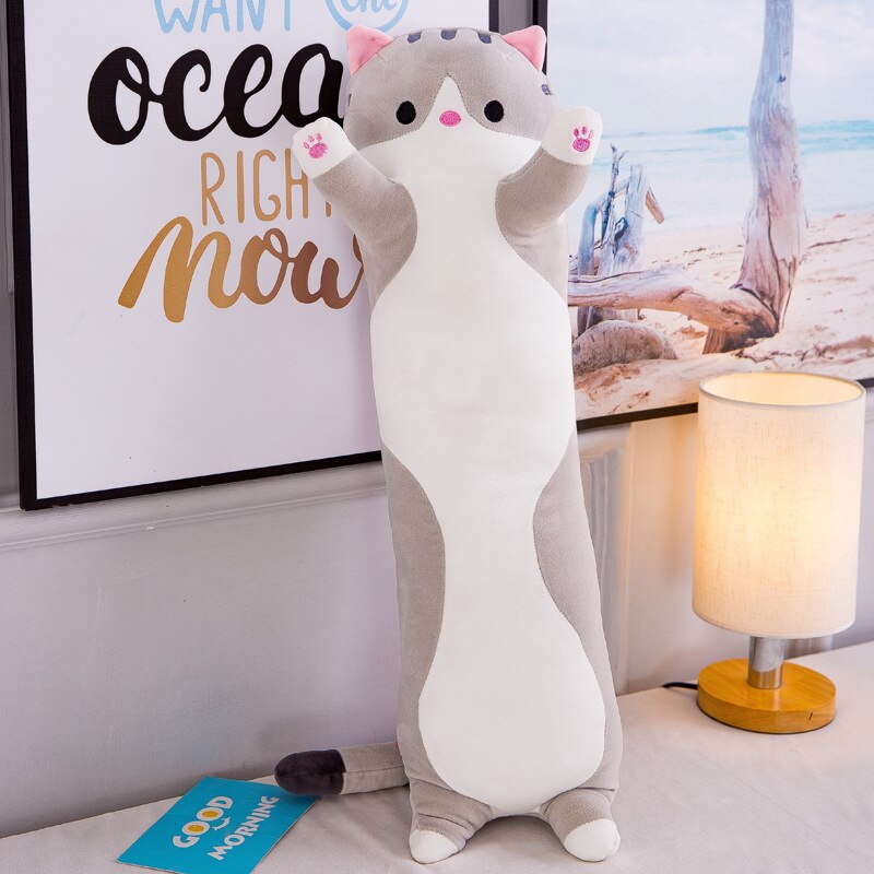 Cute Soft Long Cat Stuffed Plush Pillow