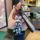 Keychain (Creative Cartoon Rabbit Epoxy Colorful Mask)