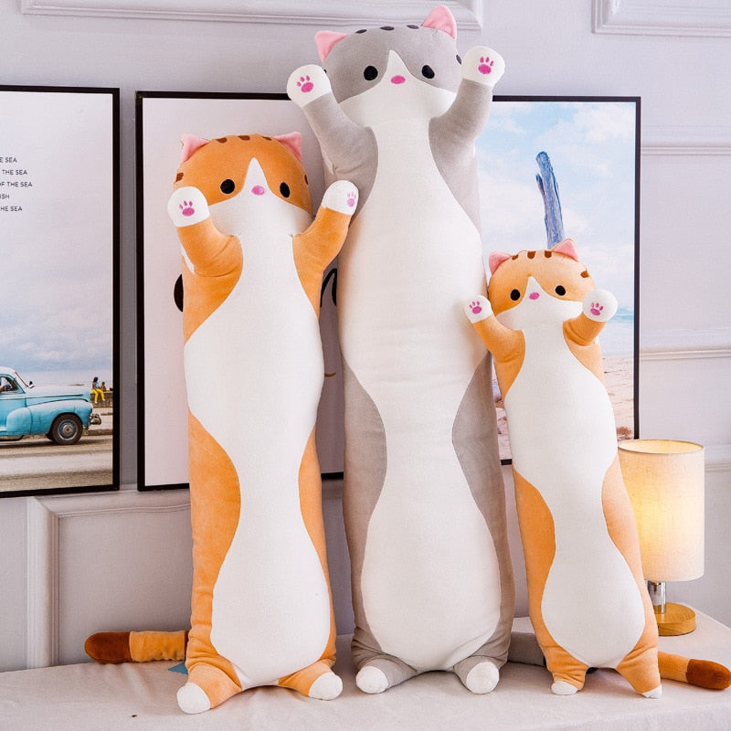 Cute Soft Long Cat Stuffed Plush Pillow