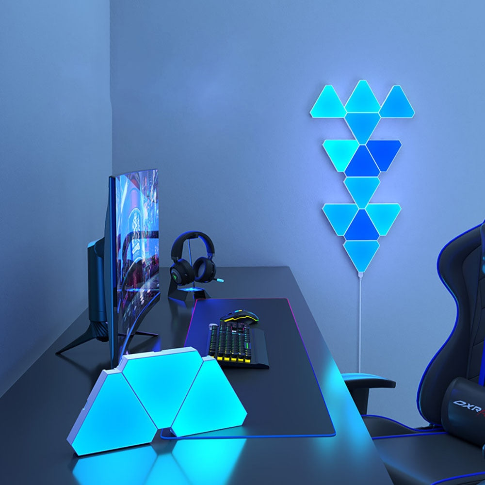 LED Honeycomb Triangle Quantum Light