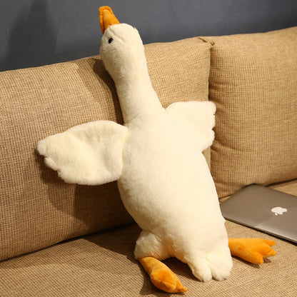 Plush White Goose Toy