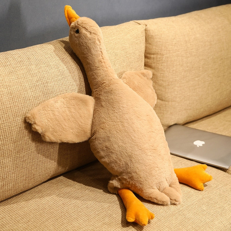 Plush White Goose Toy