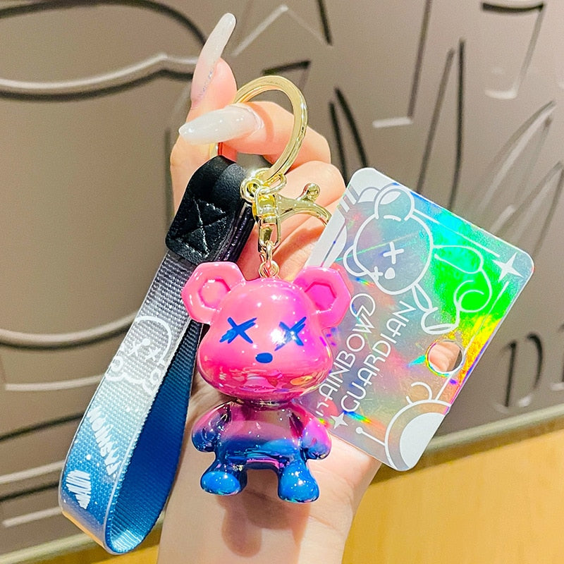 Keychain (Acrylic Cartoon Graffiti Bear)