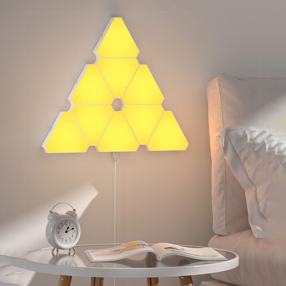 LED Honeycomb Triangle Quantum Light