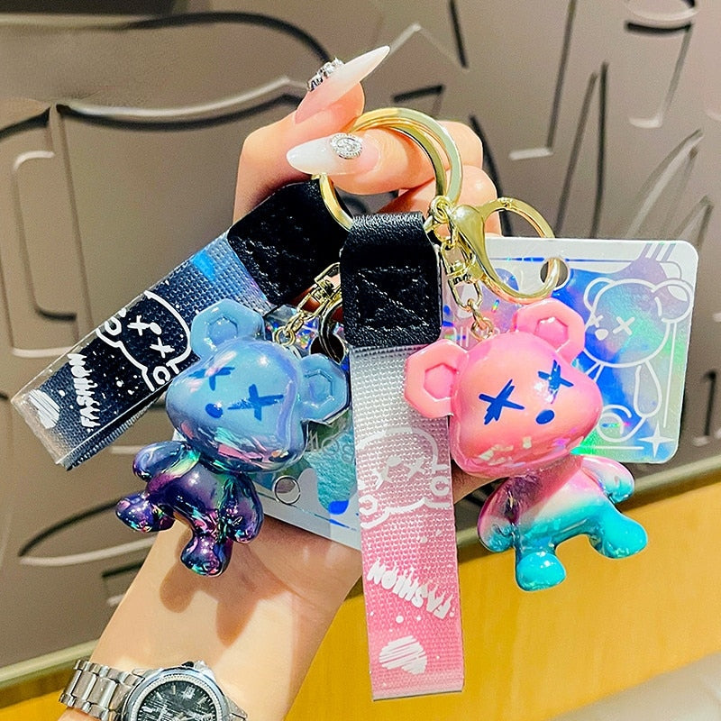 Keychain (Acrylic Cartoon Graffiti Bear)