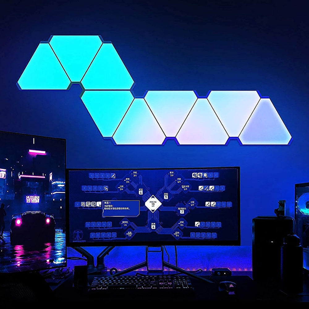 LED Honeycomb Triangle Quantum Light