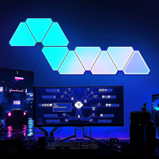 LED Honeycomb Triangle Quantum Light