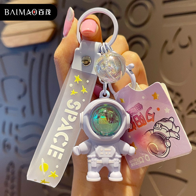 Keychain (Cartoon Spaceman W/light)