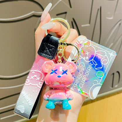 Keychain (Acrylic Cartoon Graffiti Bear)