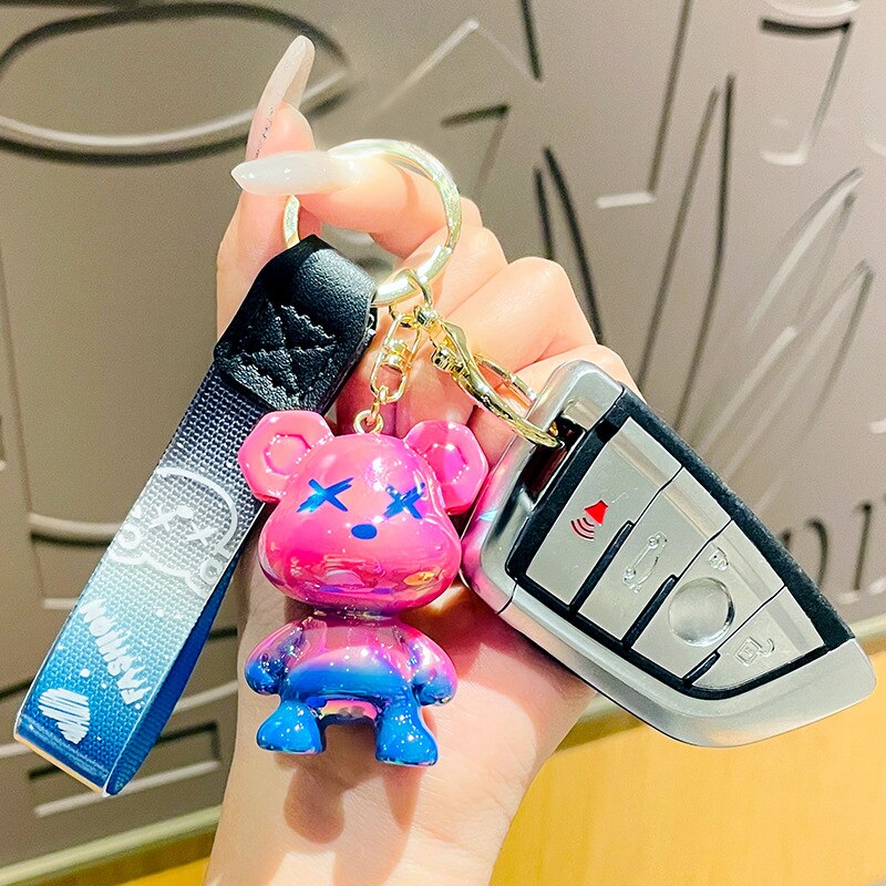 Keychain (Acrylic Cartoon Graffiti Bear)