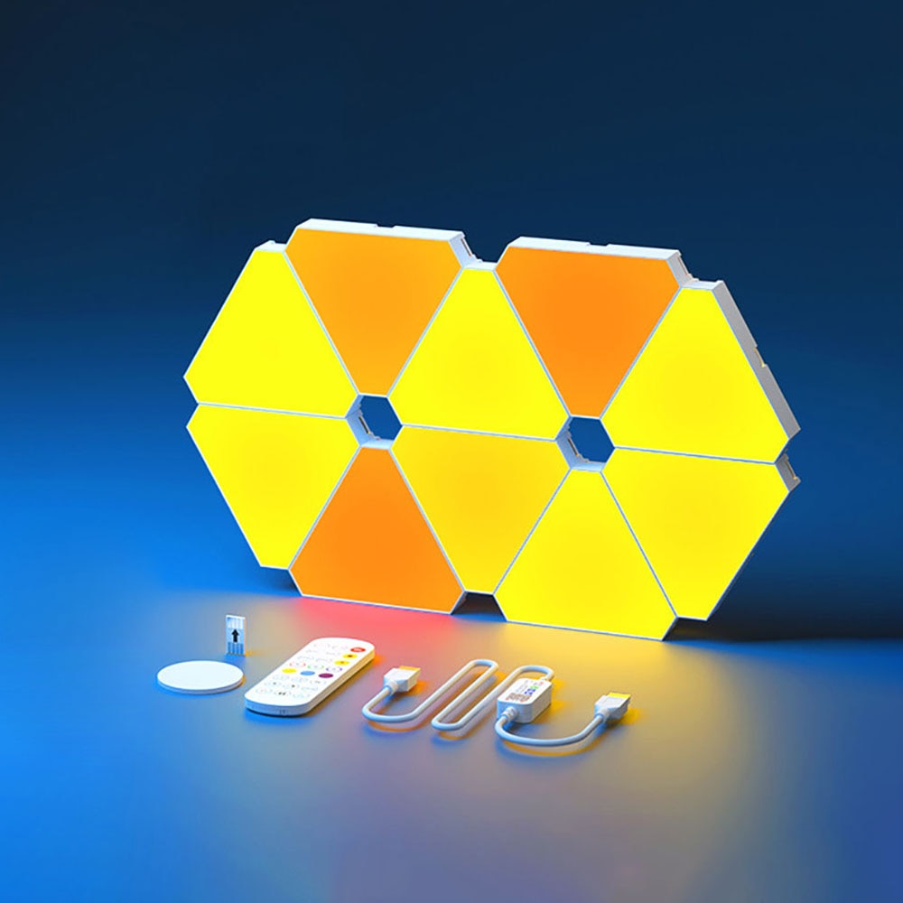 LED Honeycomb Triangle Quantum Light