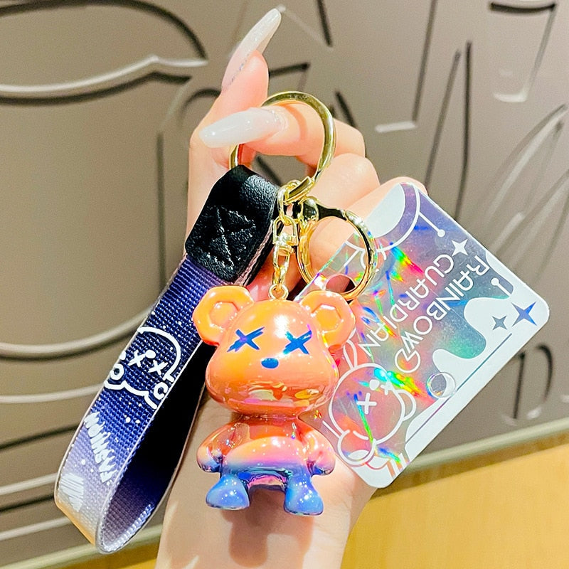 Keychain (Acrylic Cartoon Graffiti Bear)