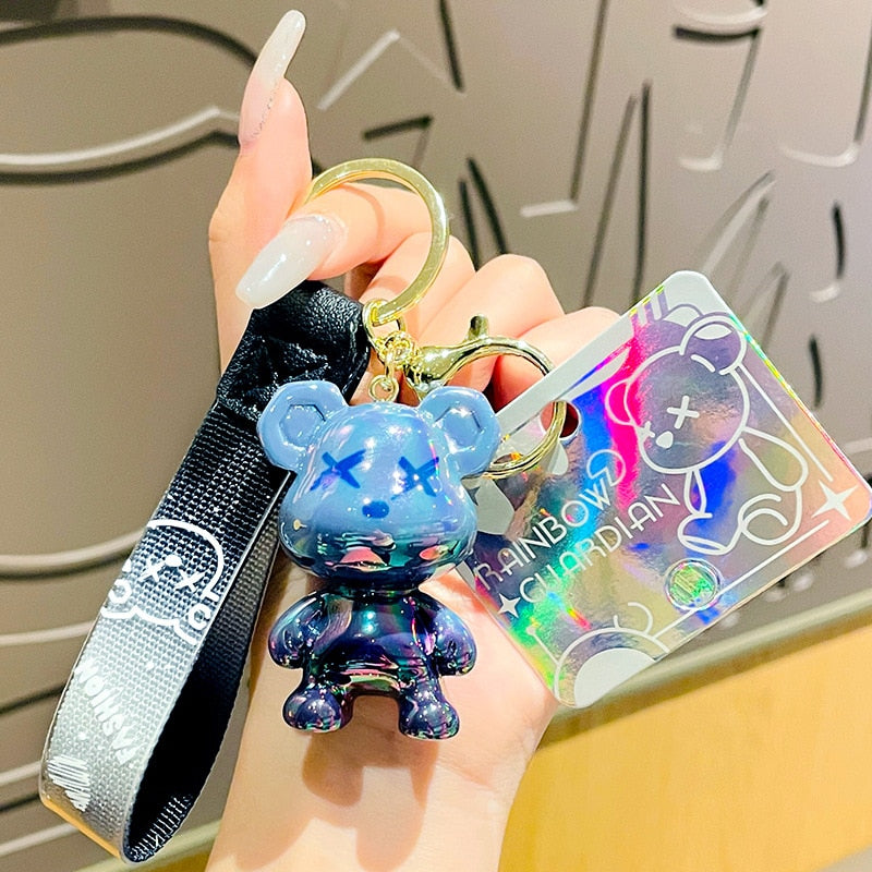 Keychain (Acrylic Cartoon Graffiti Bear)